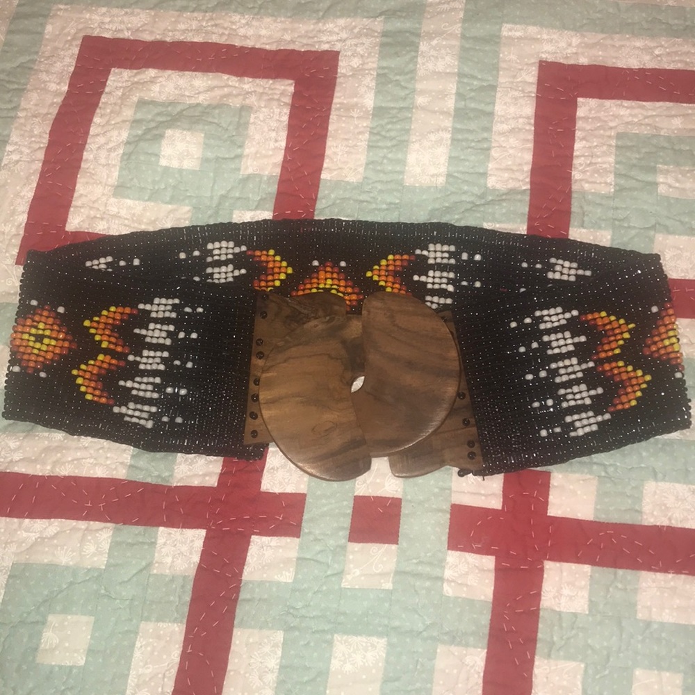 Beaded bling belt